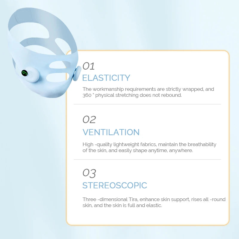 Facial EMS Lifting Machine Chin Cheek Slimming Strap Facial Shaping Massager Double Chin Removal V Line Lift Belt Skin Care Tool