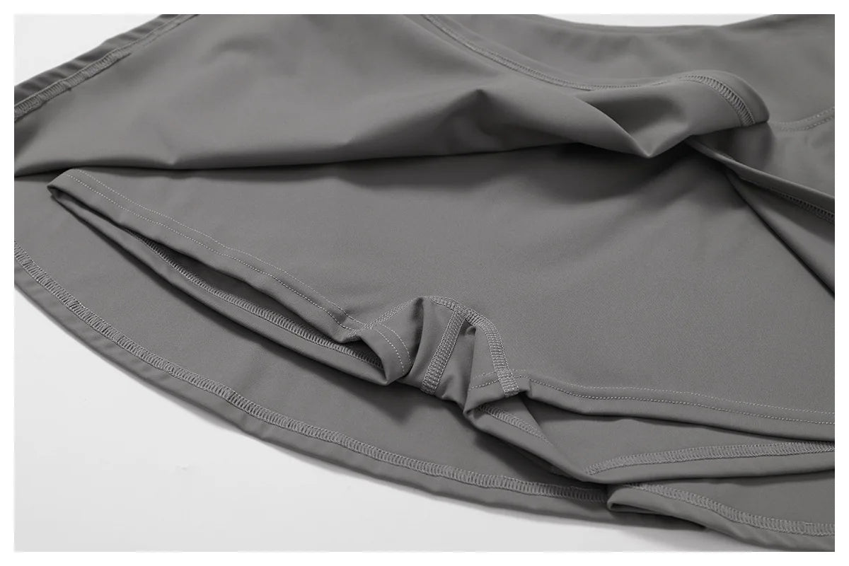 Tight Tennis Skirt Set Yoga Clothing Anti-Shine Bottom Pants Set Quick Dry High Waisted Hip Lifting Running Fitness Exercise Set