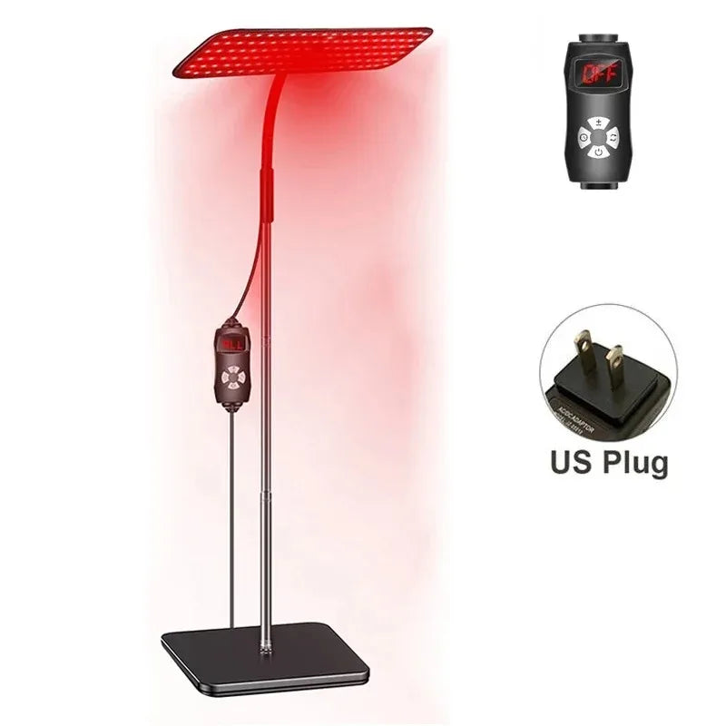 660nm 850nm Near Infrared Light Panel Red Light Lamp With Timer Face and Body Home Use Relief Pain Device with Adjustable Stand