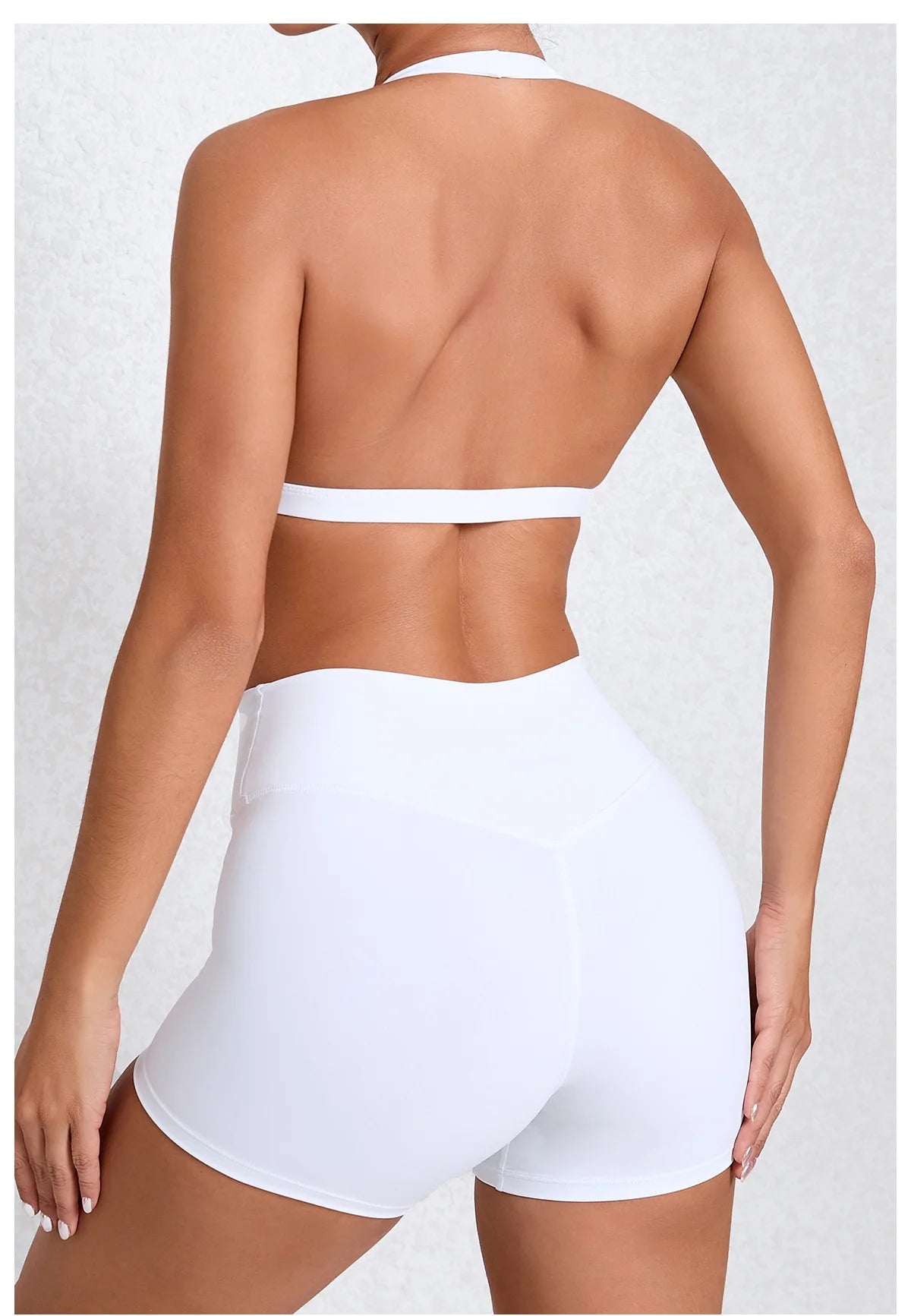 Workout Set for Women Quick Dry Yoga Outfit Seamless Sports Bra High Waist Gym Leggings with Pockets Running Fitness