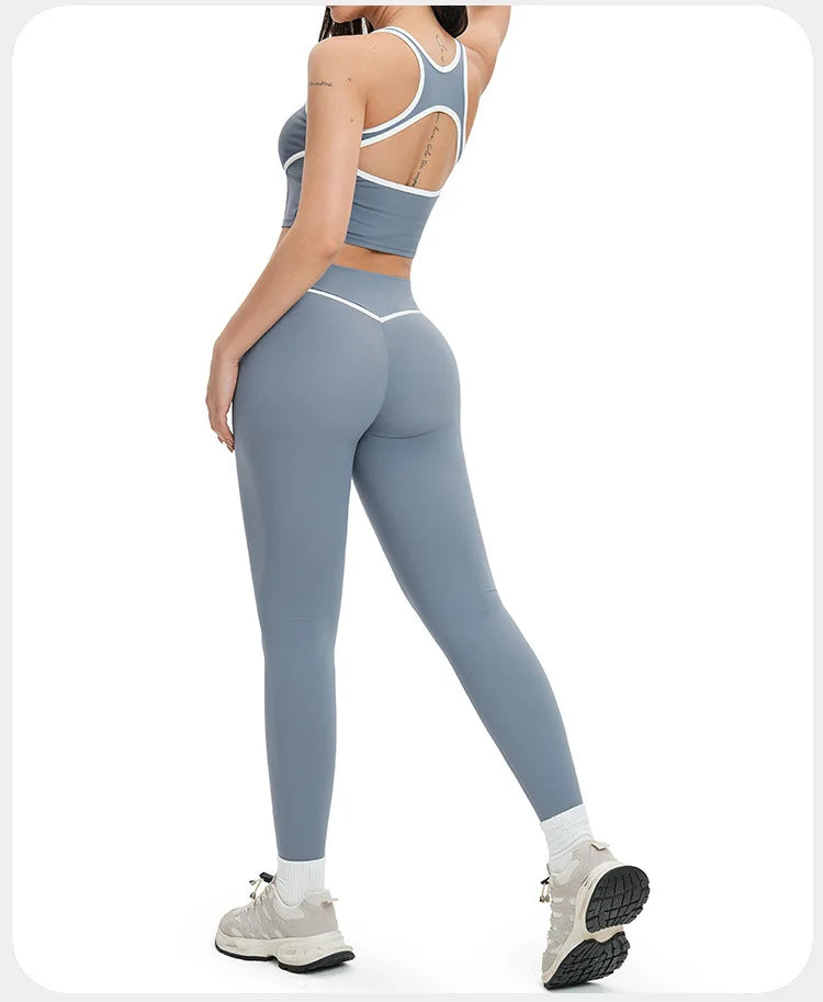 Yoga Set 2 PCS Sports Set Workout Outfits Women's Sportswear Fitness Gym Tracksuit