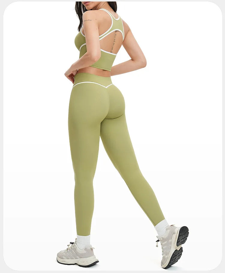 Yoga Set 2 PCS Sports Set Workout Outfits Women's Sportswear Fitness Gym Tracksuit
