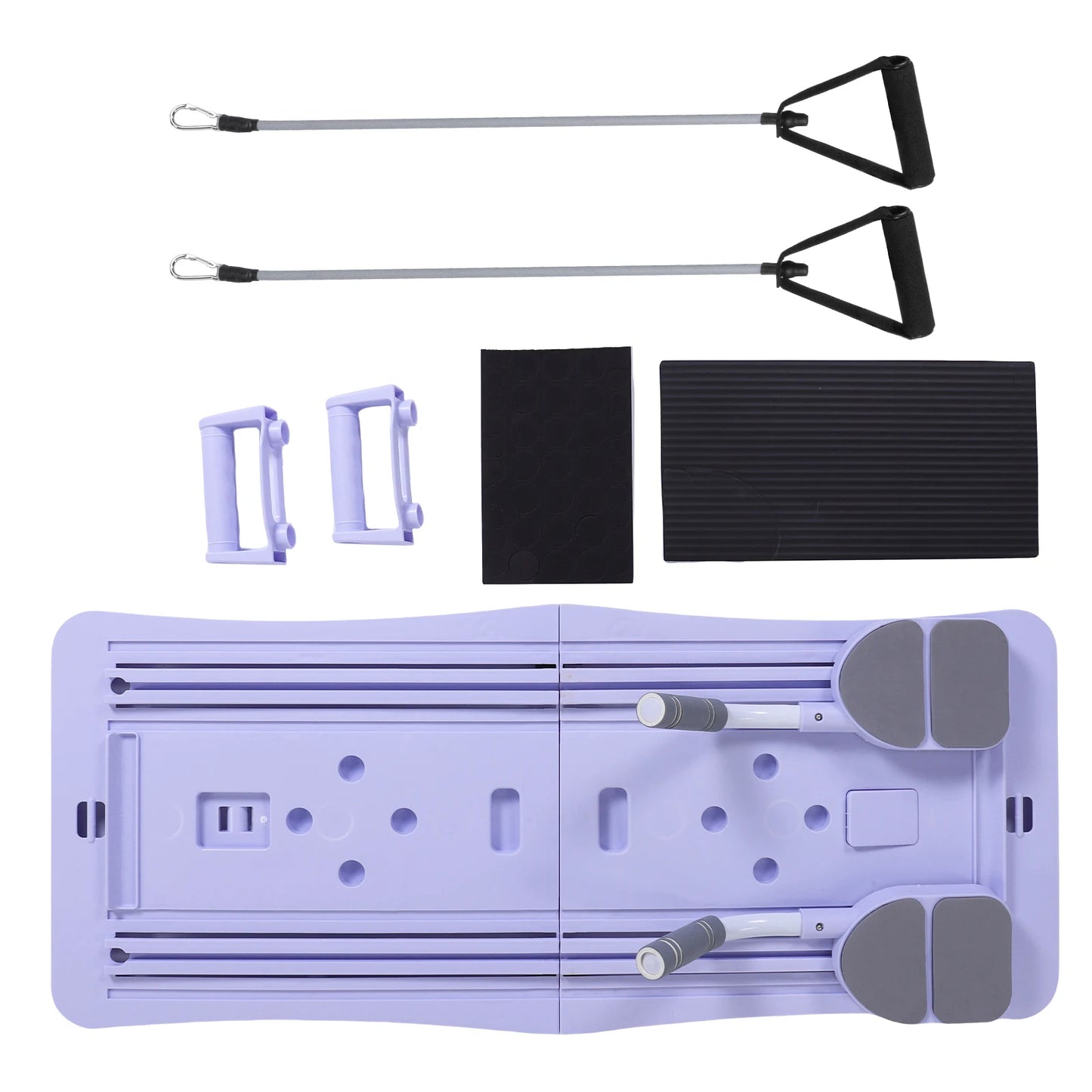 At Home Pilates Board Foldable 4-in-1 Exercise Ab Wheel Roller Exercise Equipment