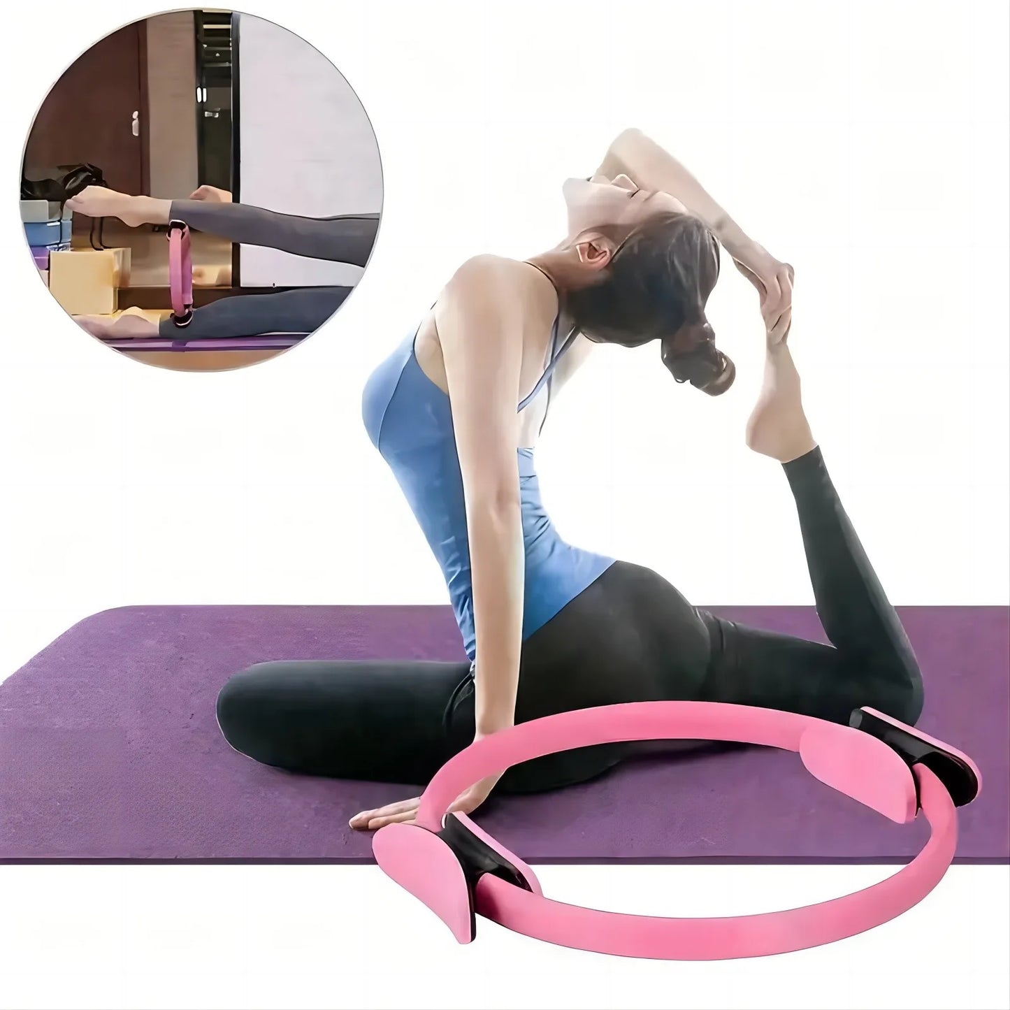 Yoga Circle, Pilates Elastic Resistance Circle Women, Girls Workout Postpartum, Training Circle Pilates