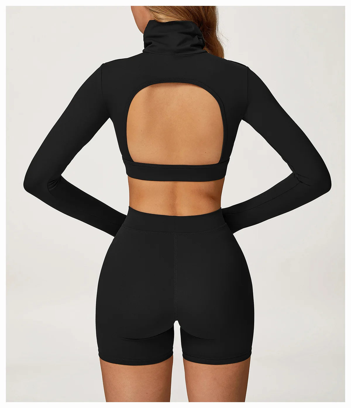 Yoga Set 2 Pieces Gym Clothes Yoga Outfits For Women Tracksuits Workout Long Sleeved Fitness Set Sport Bra Crop Top Gym Leggings