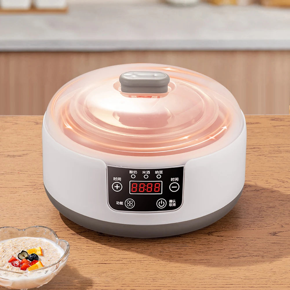 1.2L Electric Yogurt Machine Constant Temperature Multi-Function Yogurt Machine Low Noise Wine Ferment Machine for Home Kitchen