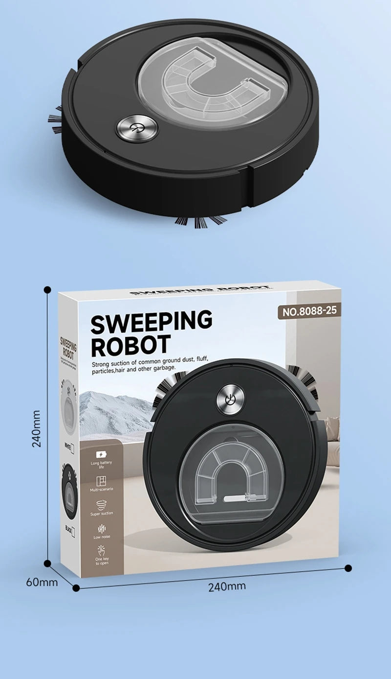 2026 New Intelligent Sweeping Robot Fully Automatic Sweeping Machine 3 In 1 Vacuum Cleaner Can Independently Remove The Dust Box
