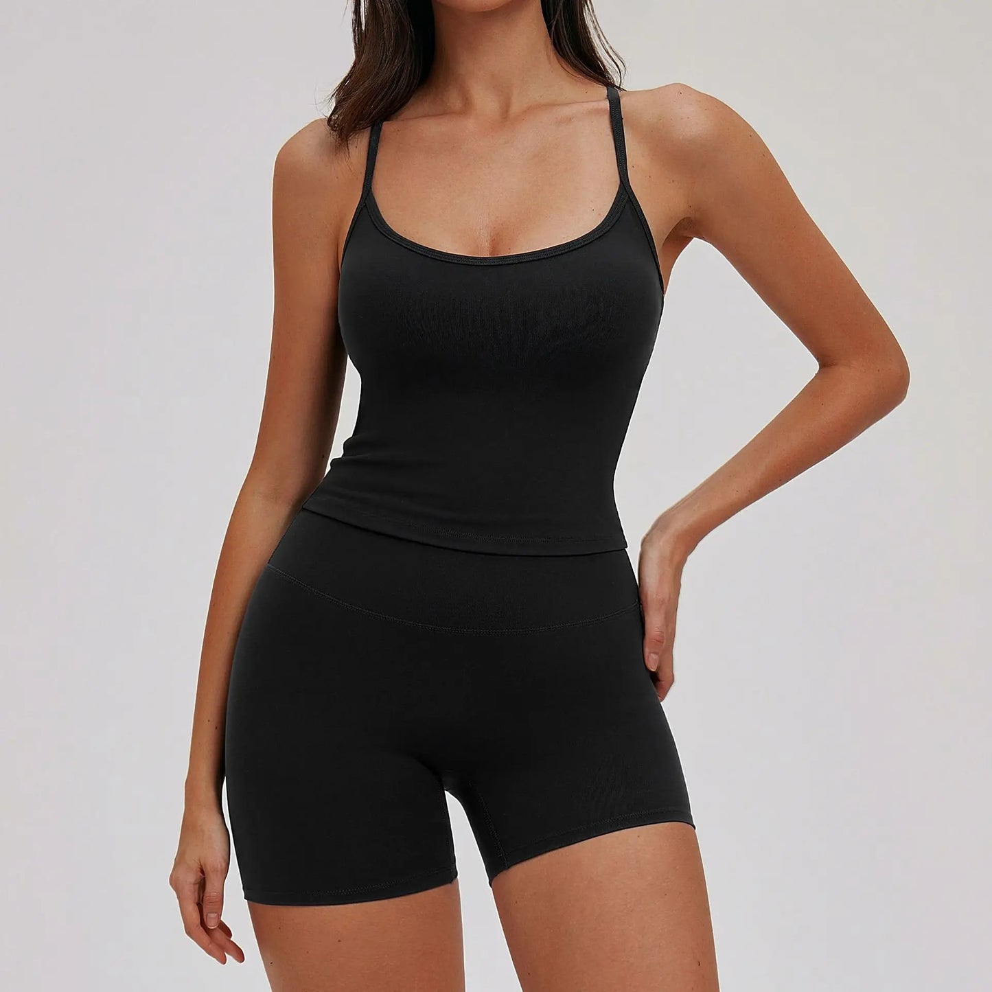 Yoga Set for Women 2026 Beauty Back Tight-Fitting Versatile Yoga Outfit Outdoor Running Sports Set Gym Wear Workout Clothes