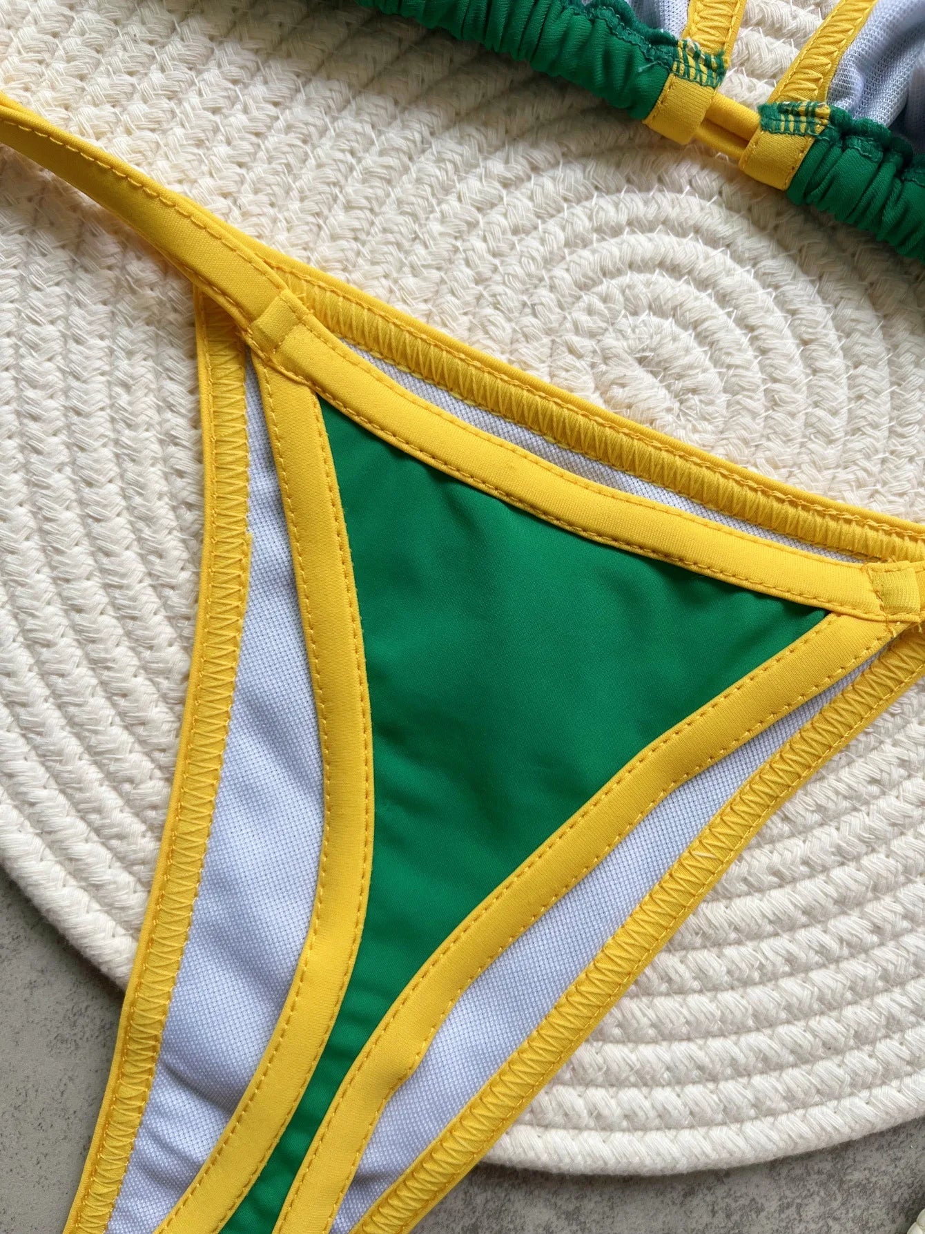 G-string Thong Brazilian Bikini 2026 Women Swimwear Female Swimsuit Two-piece Bikini set Bather Brazil Flag Bathing Suit