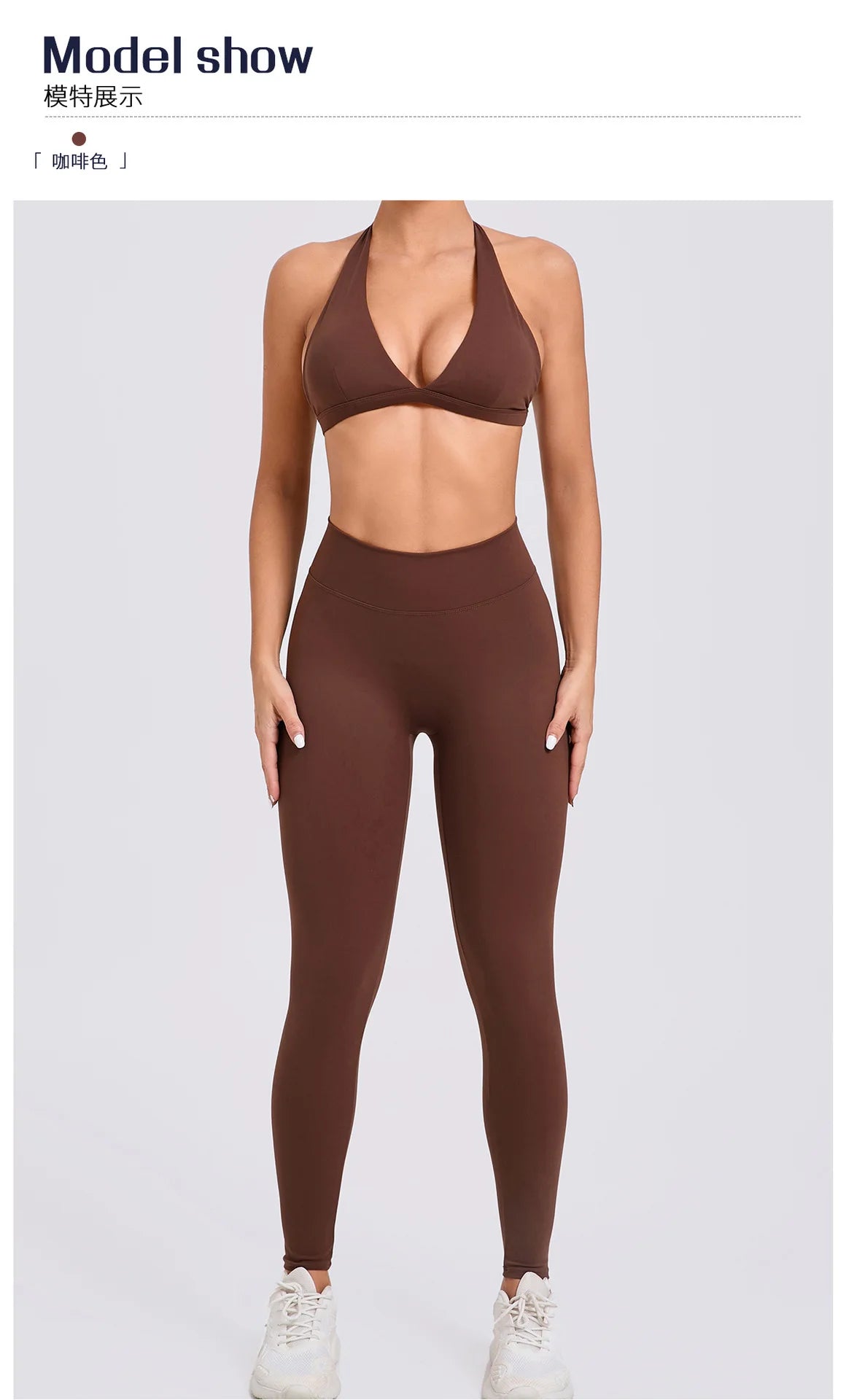 Workout Set for Women Quick Dry Yoga Outfit Seamless Sports Bra High Waist Gym Leggings with Pockets Running Fitness