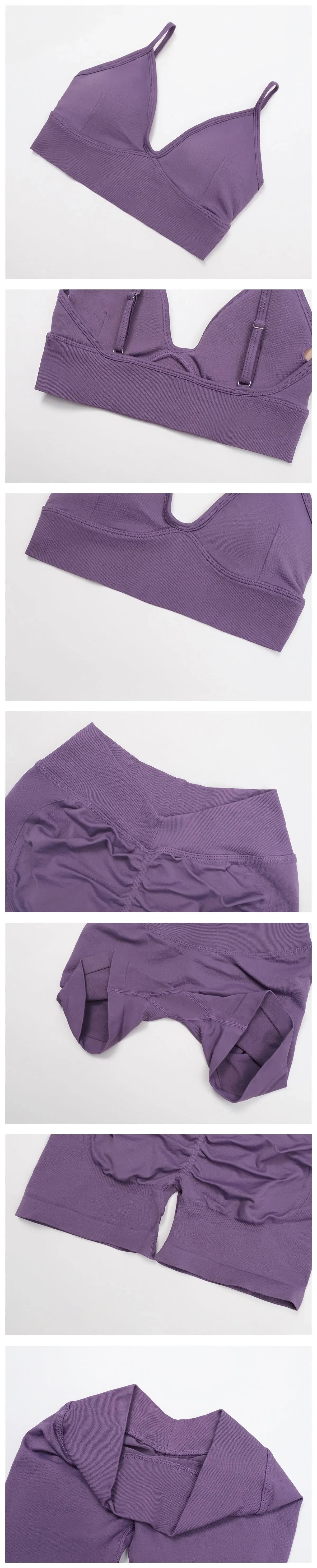 Yoga Set 2PCS Gym Clothes Women Tracksuit Workout Outfits Fitness Set Sportswear High Waist Leggings Sports Bra Athletic Wear