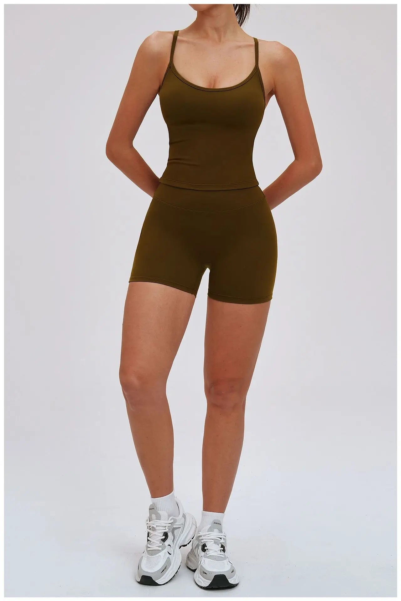 Yoga Set for Women 2026 Beauty Back Tight-Fitting Versatile Yoga Outfit Outdoor Running Sports Set Gym Wear Workout Clothes