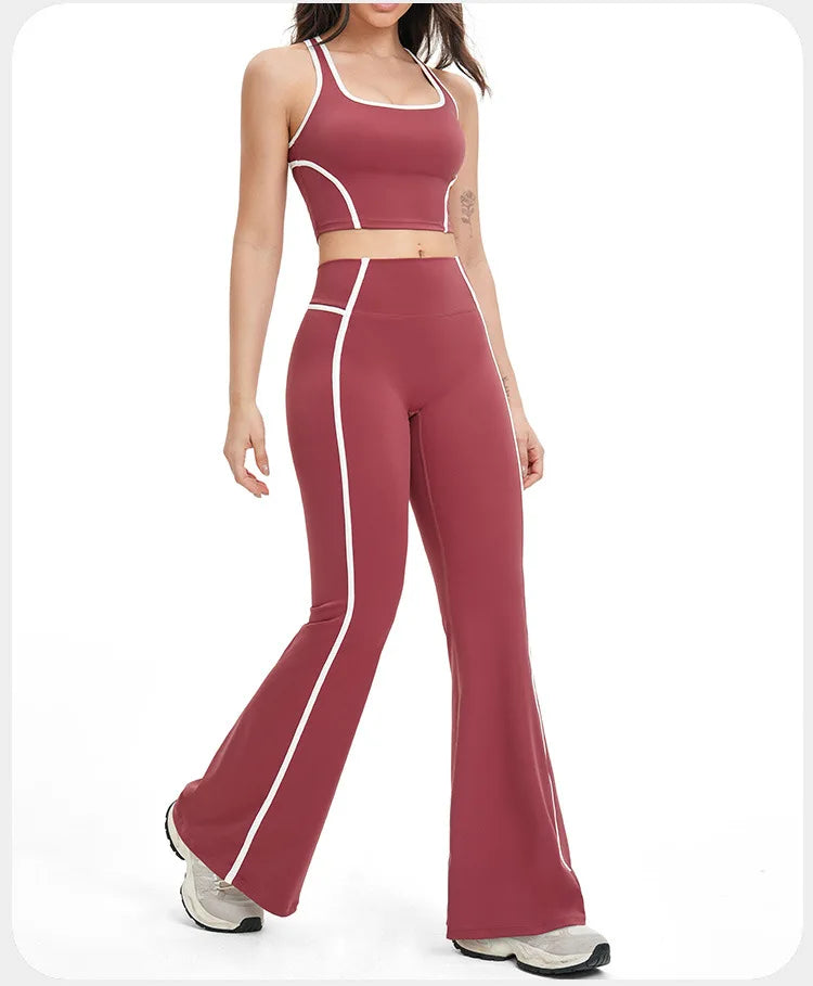 Yoga Set 2 PCS Sports Set Workout Outfits Women's Sportswear Fitness Gym Tracksuit