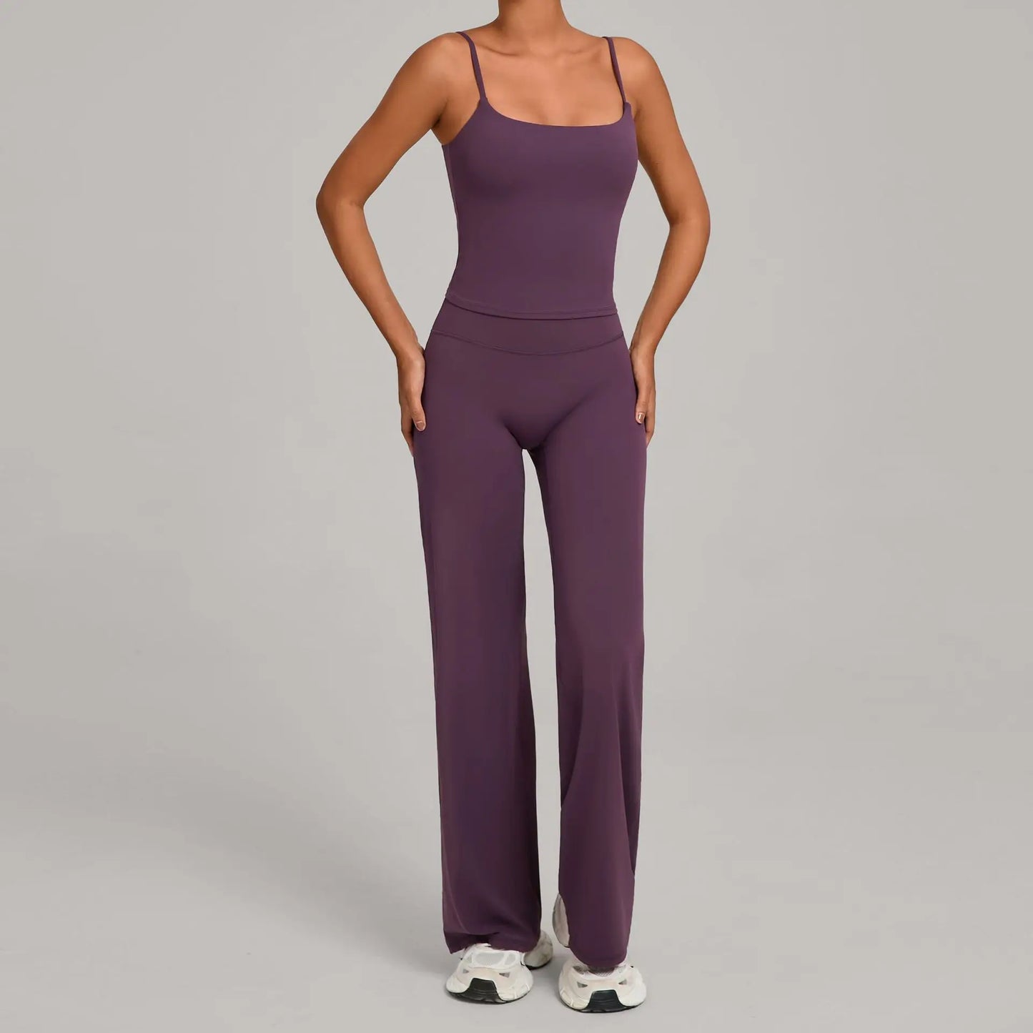 Women's Seamless Yoga Sets Sports Fitness Nude Beauty Back Bra Loose Leggings Slimming Suits Outdoor Running Workout Gym Sets