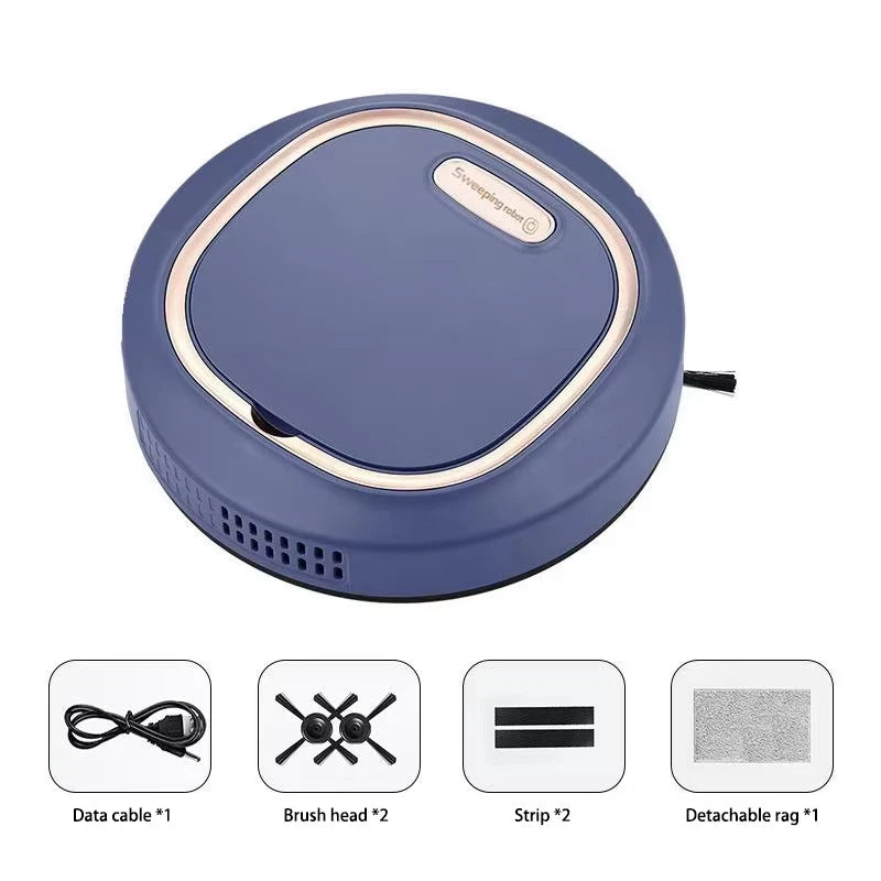 Automatic Sweeping Robot Home Sweeper Lazy Person Intelligent 3-in-1 Sweeping Machine USB Rechargeable Vacuum Cleaner