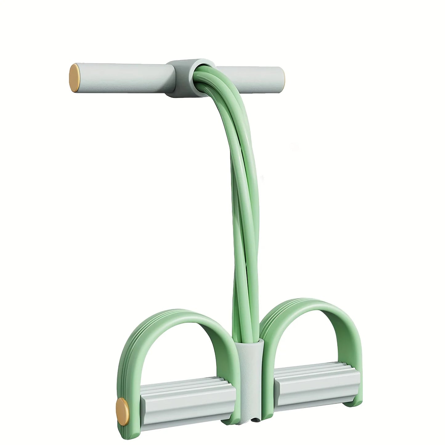 Pedal Resistance Band, Home Fitness Pull Rope/Sit-Up Aid, Four-Tube Elastic Band, Portable Pilates & Yoga Training Equipment