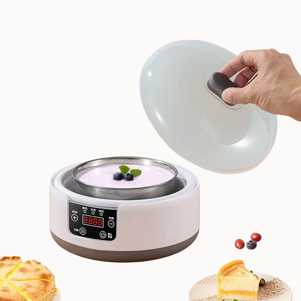 1.2L Electric Yogurt Machine Constant Temperature Multi-Function Yogurt Machine Low Noise Wine Ferment Machine for Home Kitchen