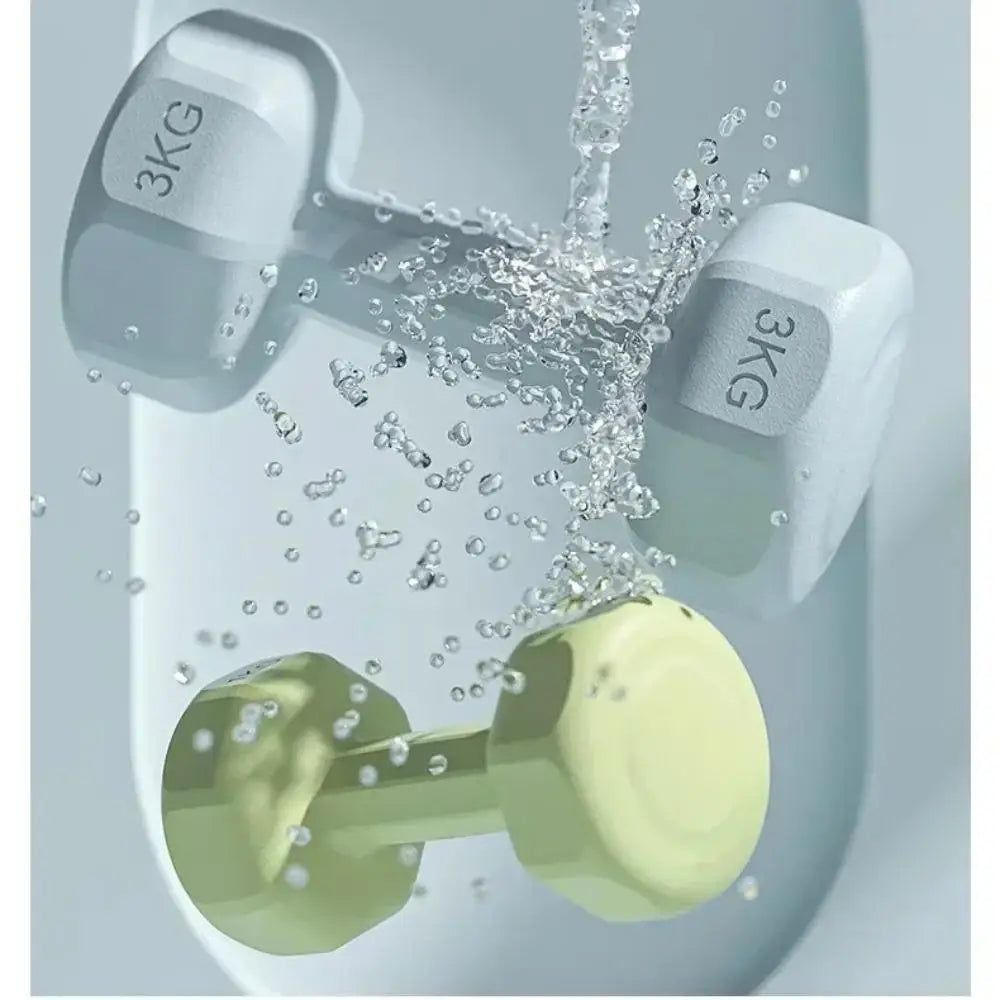 1PC High Quality 1kg Fitness Dumbbell Set PVC Waterproof Non-Slip Anti-Roll Kettlebell Small Dumbbell Women's Fitness