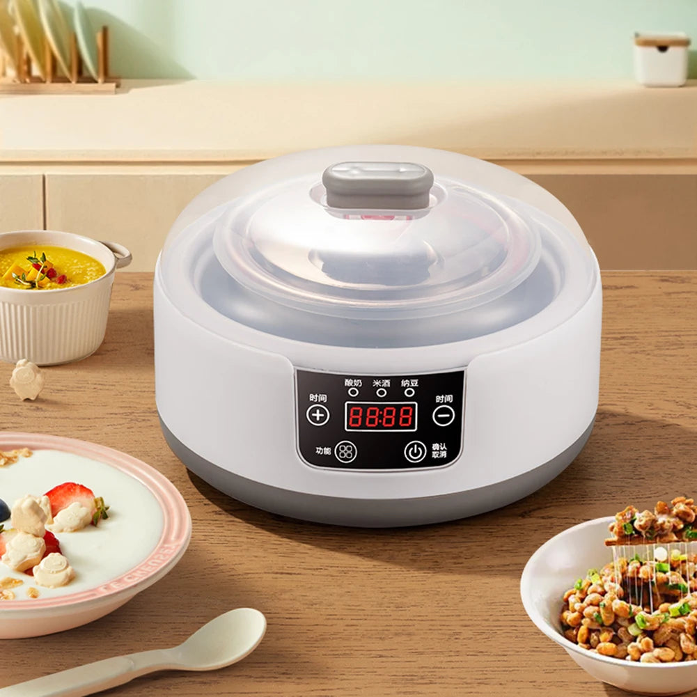 1.2L Electric Yogurt Machine Constant Temperature Multi-Function Yogurt Machine Low Noise Wine Ferment Machine for Home Kitchen