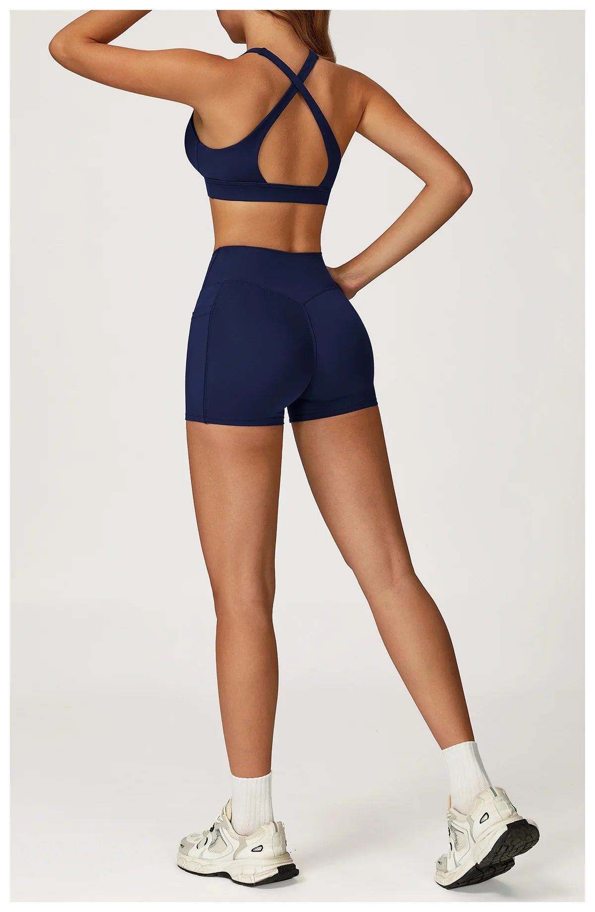 Yoga Set 2 Pieces Workout Outfits Women Clothes Fitness Sportswear Gym Tracksuit High Waist Leggings Sports Bra Athletic Wear