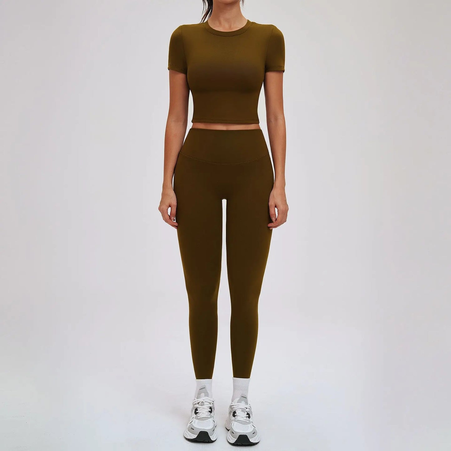 Yoga Set for Women 2026 Beauty Back Tight-Fitting Versatile Yoga Outfit Outdoor Running Sports Set Gym Wear Workout Clothes