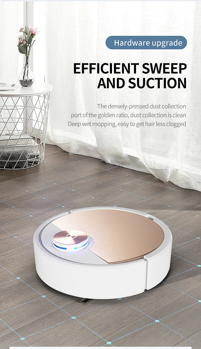 New ES06 Robot Vacuum Cleaner APP Wireless Cleaning Machine Smart Remote Control  Sweeping Floor For Home Vacuum Cleaner