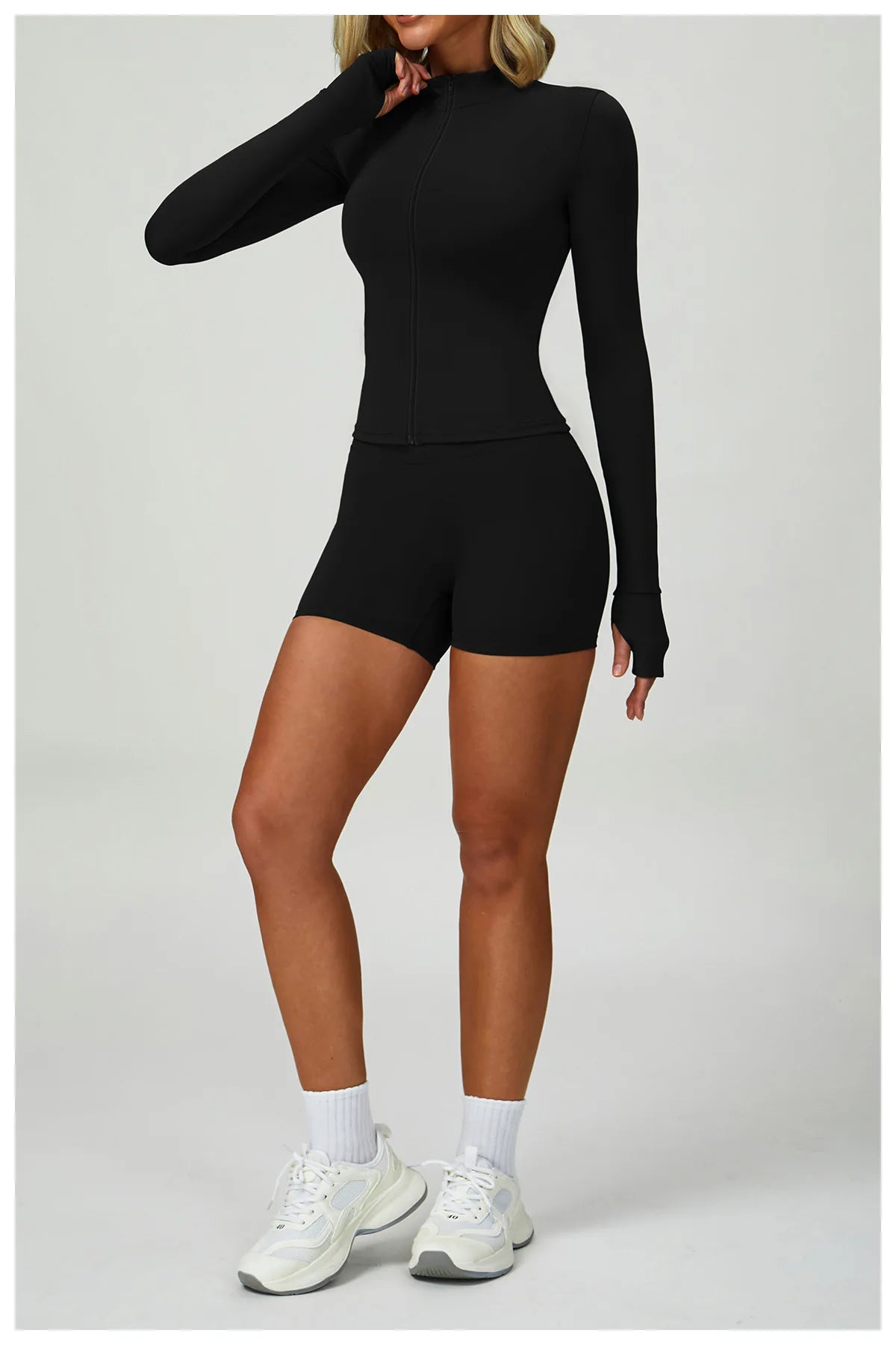 2 PCS Sportswear Women Yoga Set Gym Clothes Athletic Wear Yoga Suits Fitness Set Tracksuits Sports Bra Long Sleeve Gym Leggings