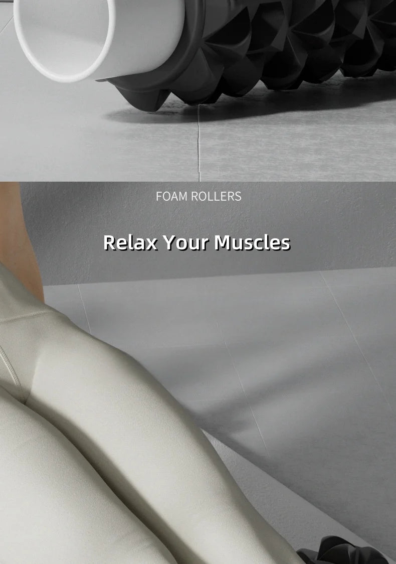 30cm Pilates Foam Roller Muscle Massage EPP Yoga Fitness Roller For Back Pain Relief Gym Exercise Self-Myofascial Treatment