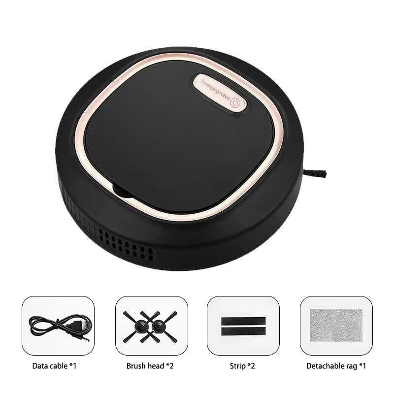 Automatic Sweeping Robot Home Sweeper Lazy Person Intelligent 3-in-1 Sweeping Machine USB Rechargeable Vacuum Cleaner